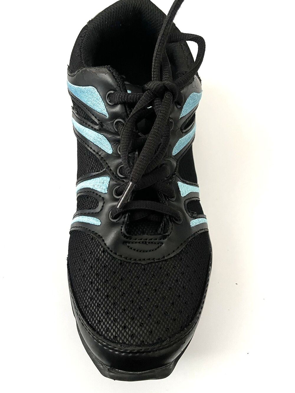 Capezio Bolt Dansneaker DS30 Women's  Black & Aqua Dance Shoe Sneaker Size 7 - Picture 6 of 8